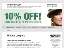 Tablet Screenshot of military-lawyer.co.uk